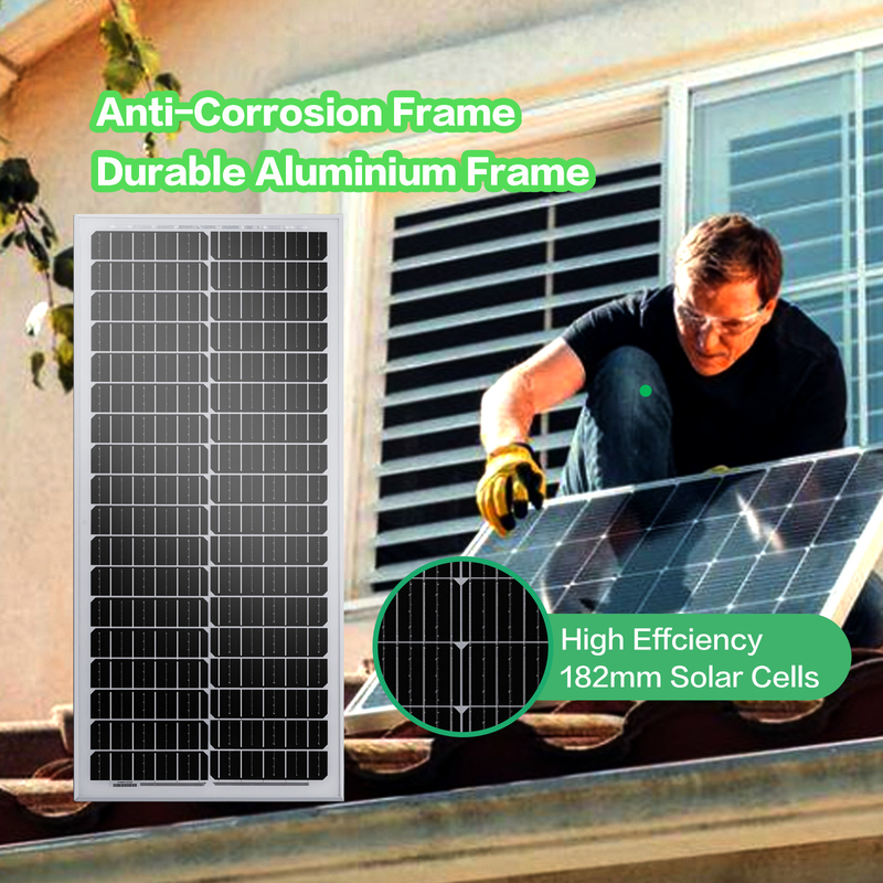 12v Solar Panel 120w Mono Off Grid Power For Rv Campervan Boat Caravan Motorhome