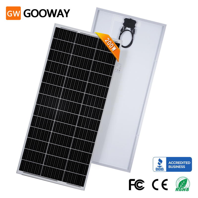 200w Solar Panel 12v Mono Off Grid Power For Rv Campervan Boat Caravan Motorhome