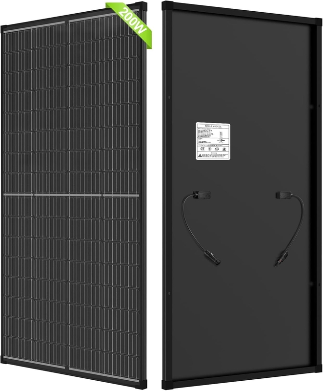 200w Solar Panel Mono Off Grid Power For Rv Campervan Boat Caravan Motorhome Uk