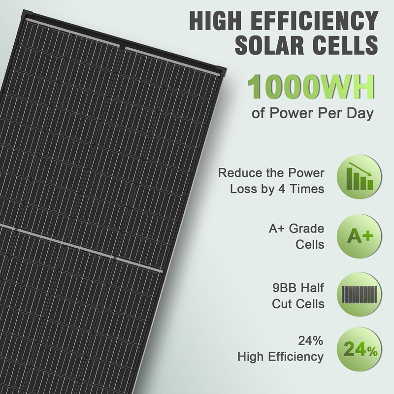 200w Solar Panel Mono Off Grid Power For Rv Campervan Boat Caravan Motorhome Uk
