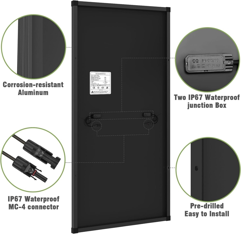 200w Solar Panel Mono Off Grid Power For Rv Campervan Boat Caravan Motorhome Uk