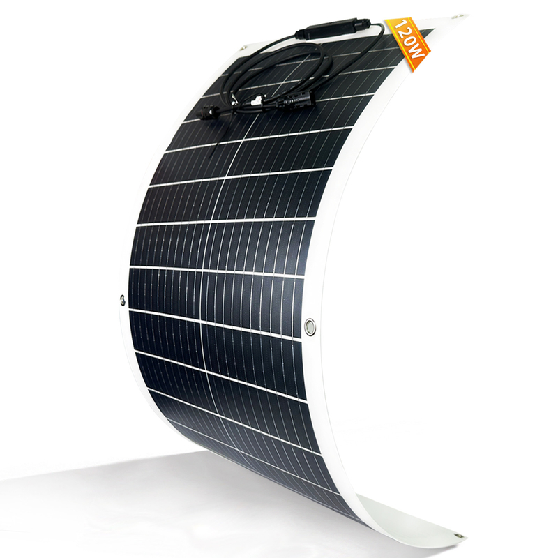 120w Flexible Solar Panel 12v Mono Battery For Rv Boat Marine Caravan Campervan