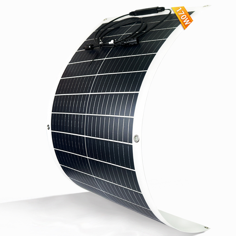 170w 200w Flexible Solar Panel 12v For Caravan Rv Boat Camper Van Marine Shed Uk