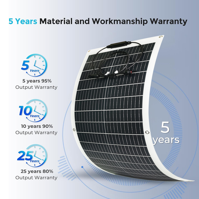170w 200w Flexible Solar Panel 12v For Caravan Rv Boat Camper Van Marine Shed Uk